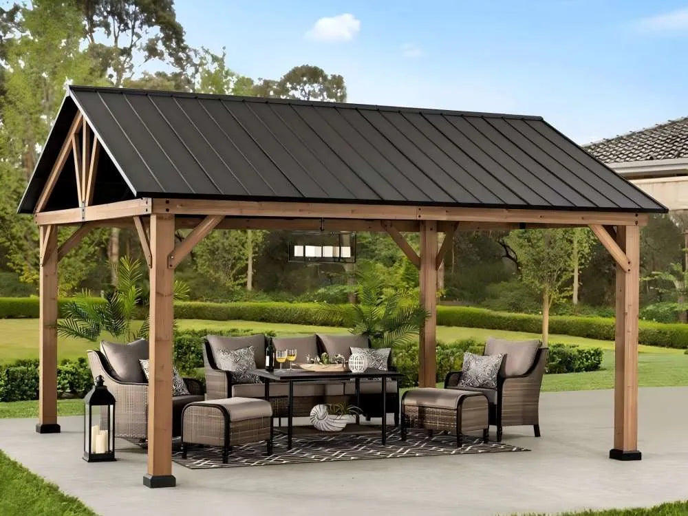 Wooden Gazebo Design Trends 2025 for UK Gardens | SUNJOY UK