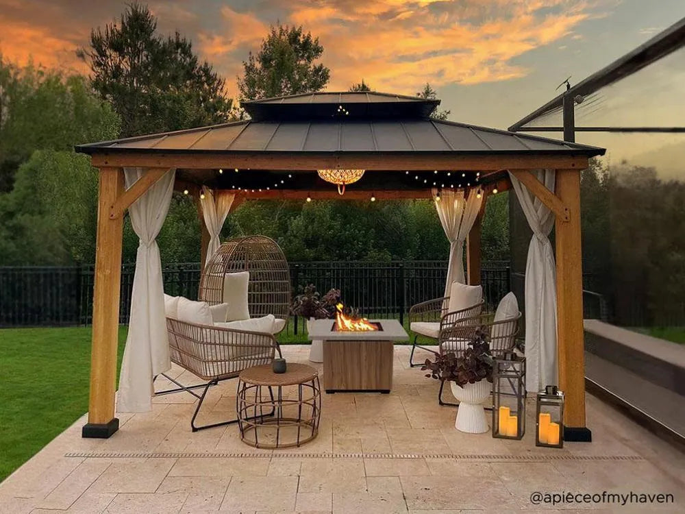 Are Fire Pits Safe Under Hardtop Gazebos?