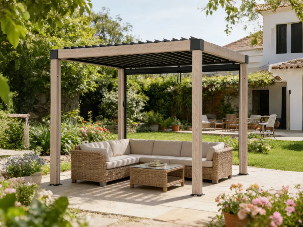 From Empty Deck to Outdoor Oasis: How One Family Styled Their Louvered Pergola