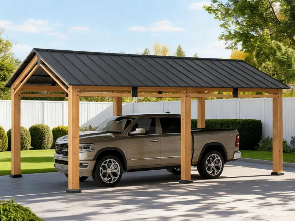 What Is the Difference Between Steel and Wood Carports?
