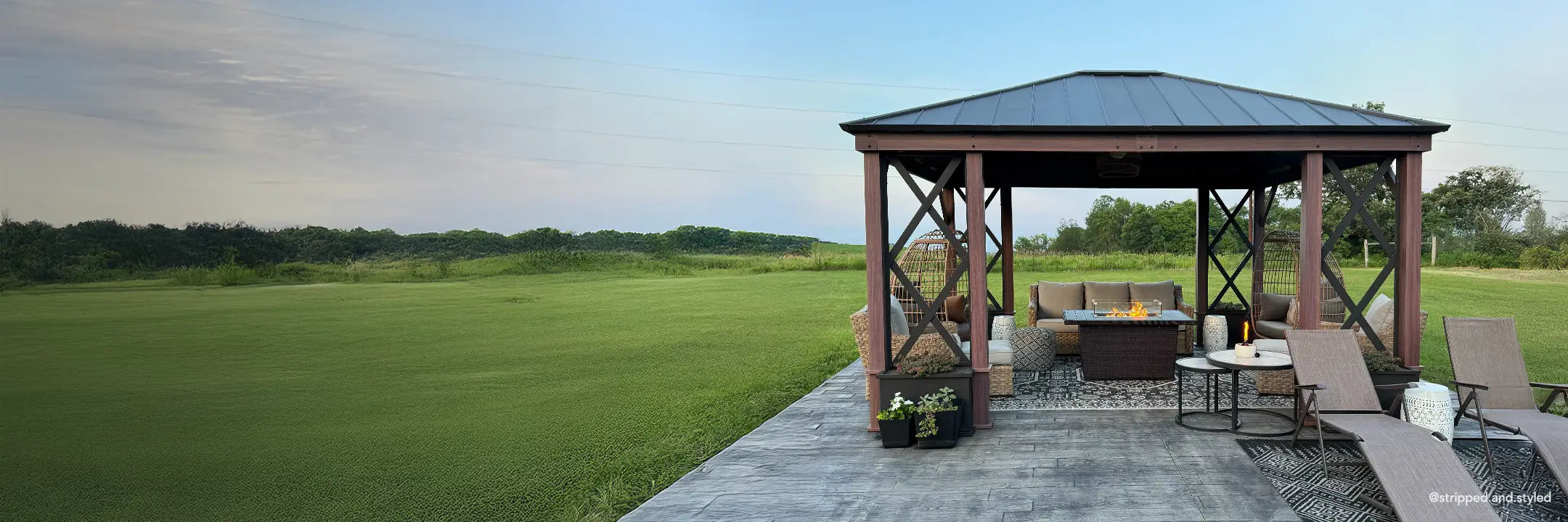 High quality gazebo banner