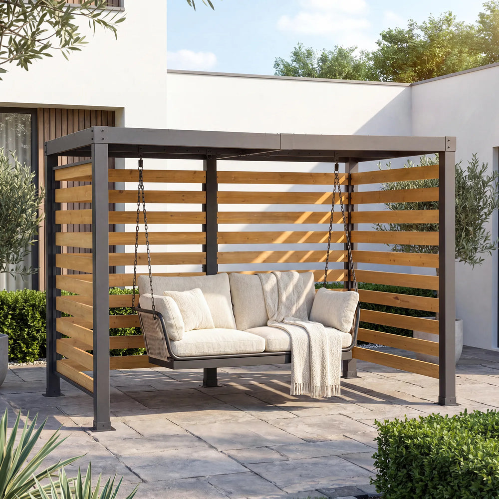 MARAO Modern Metal Pergola 3.13m x 1.91m
