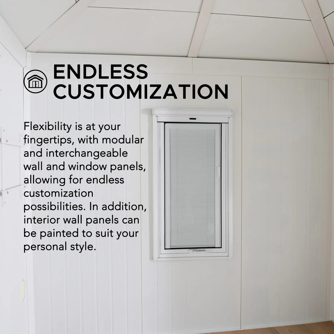 Modular wall panel system with text highlighting customization options.