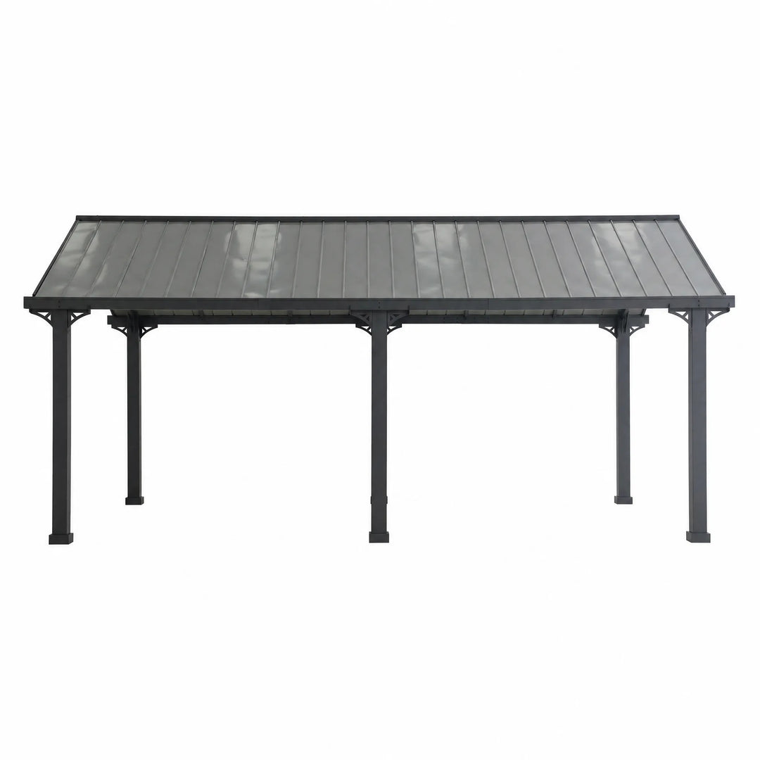 EIGER Heavy-Duty Galvanized Steel Carport 6.1m x 3.67m