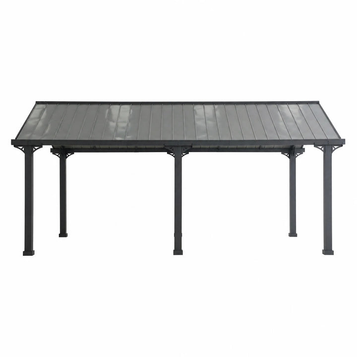 EIGER Heavy-Duty Galvanized Steel Carport 6.1m x 3.67m
