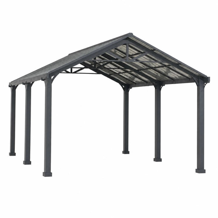 EIGER Heavy-Duty Galvanized Steel Carport 6.1m x 3.67m