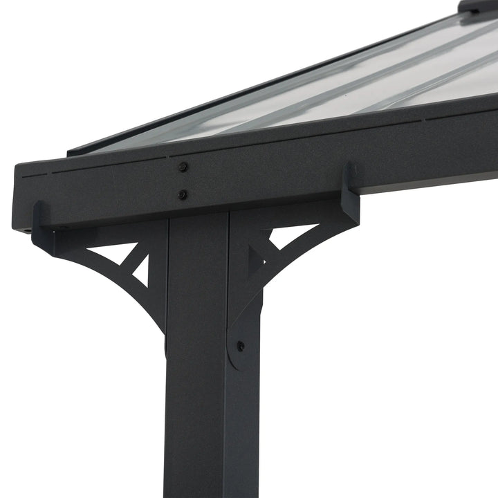 SUNJOY 6.1m x 3.67m Heavy-Duty Steel Frame Metal Carport