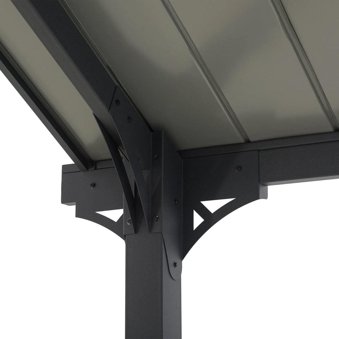 SUNJOY 6.1m x 3.67m Heavy-Duty Steel Frame Metal Carport