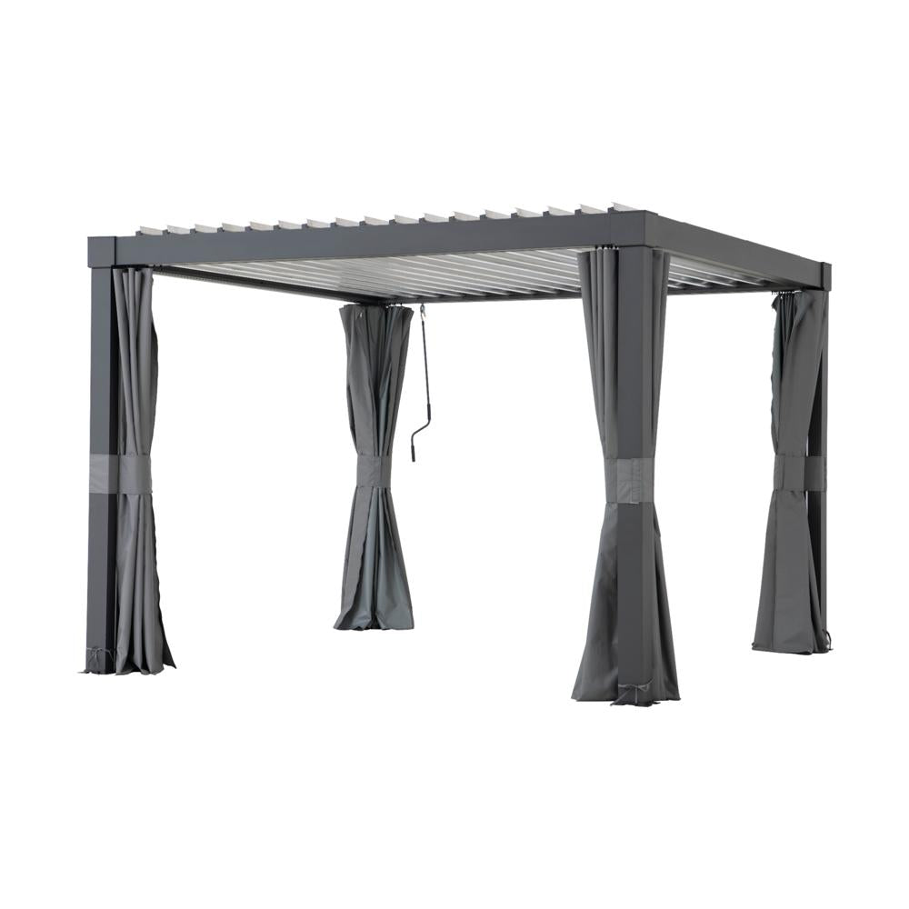 SUNJOY Patio Gazebo Curtains for 3.06m x 3.06m Multi Gazebo
