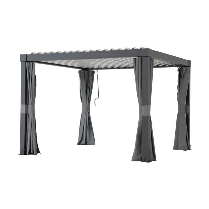 SUNJOY Patio Gazebo Curtains for 3.06m x 3.06m Multi Gazebo
