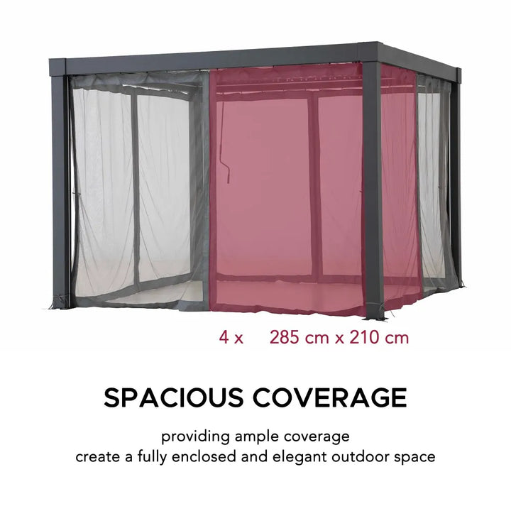 SUNJOY Pergola Mosquito Netting for 3.06m x 3.06m Multi Pergola