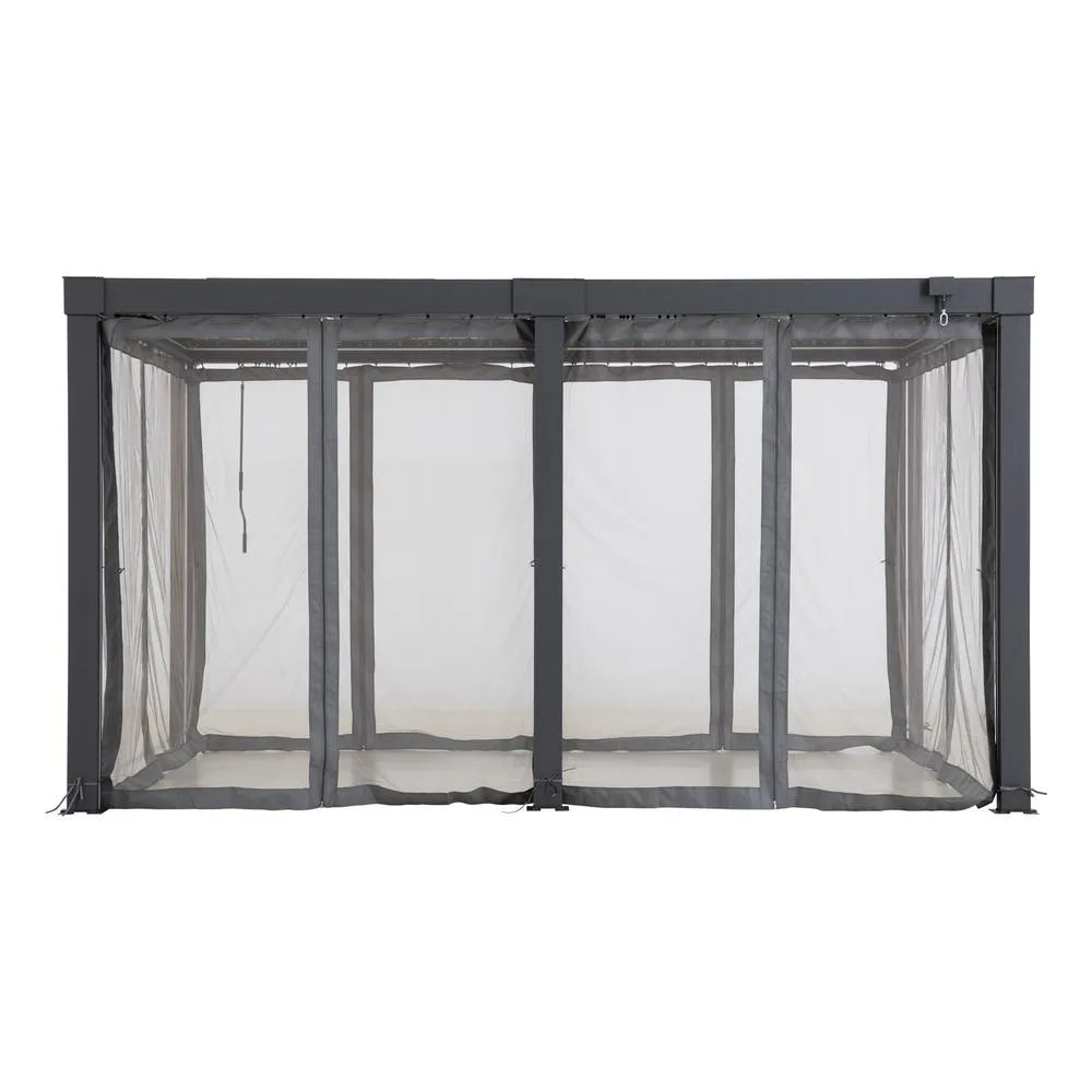 SUNJOY Multi Pergola Mosquito Netting for 4.06m x 3.06m Aluminum Louvered Pergola