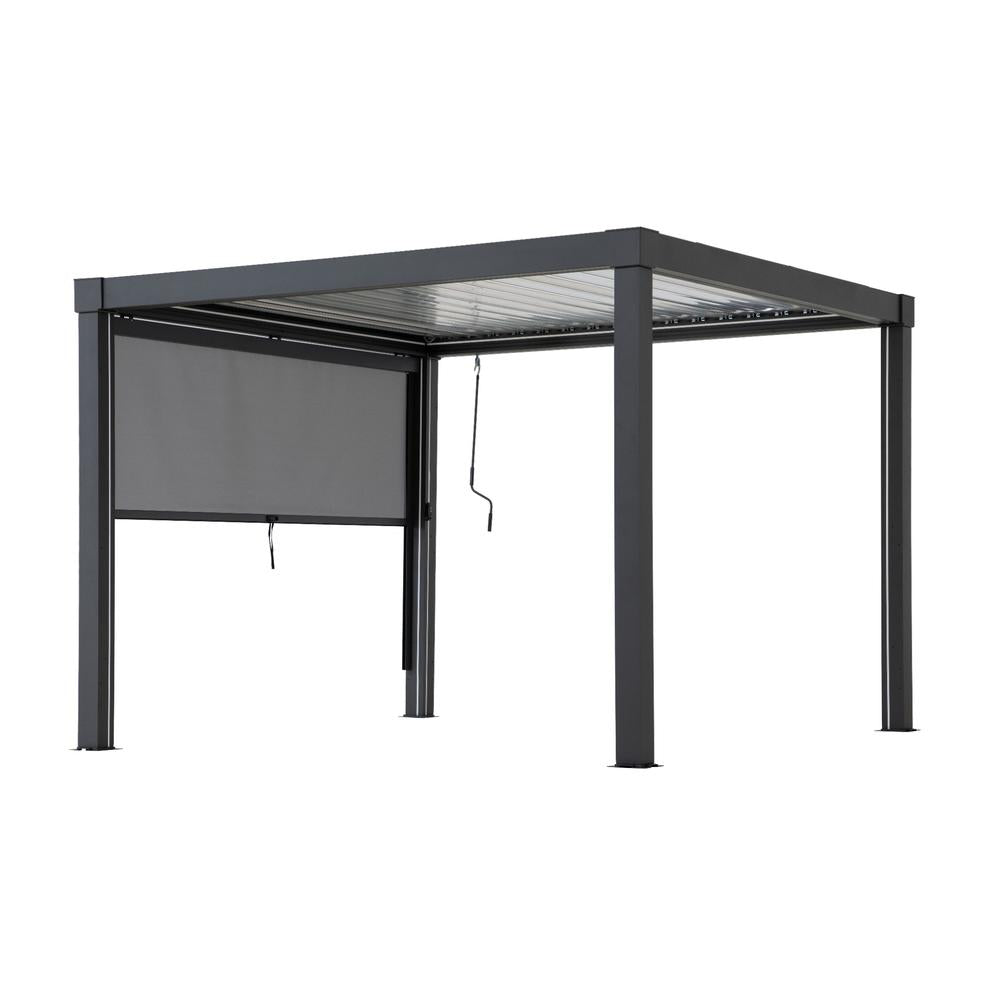 SUNJOY Matterhorn Multi Aluminium Pergola with Adjustable Rolling Screen 3m Side (1 PC) - 2.76m x 2.1m