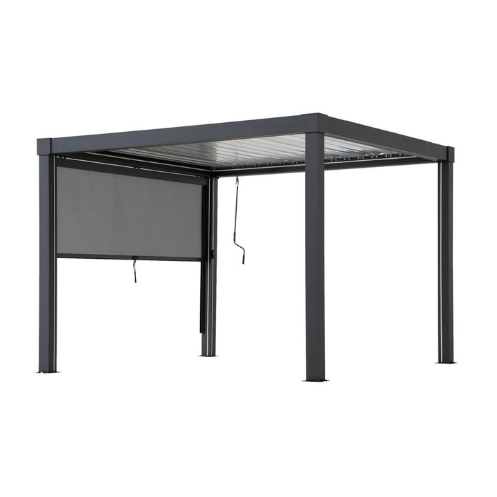 SUNJOY Matterhorn Multi Aluminium Pergola with Adjustable Rolling Screen 3m Side (1 PC) - 2.76m x 2.1m