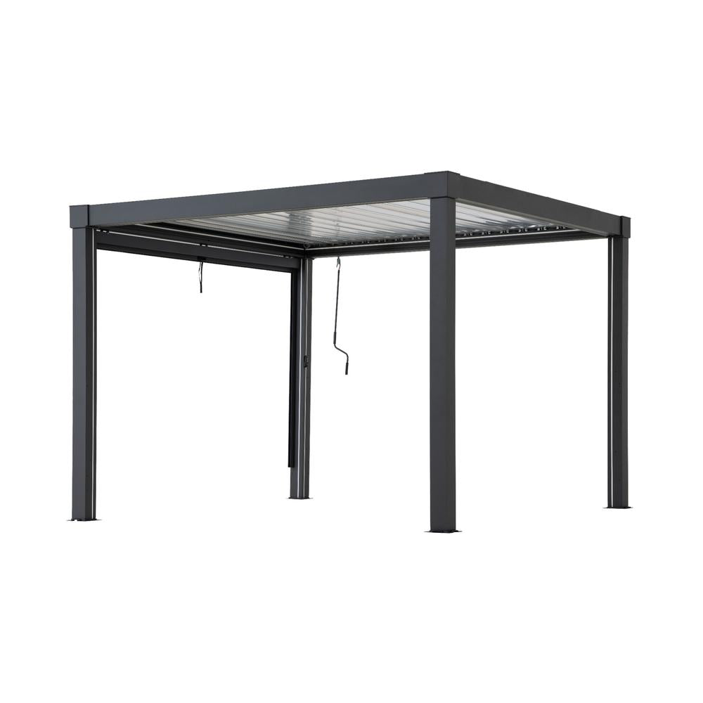 SUNJOY Matterhorn Multi Aluminium Pergola with Adjustable Rolling Screen 3m Side (1 PC) - 2.76m x 2.1m