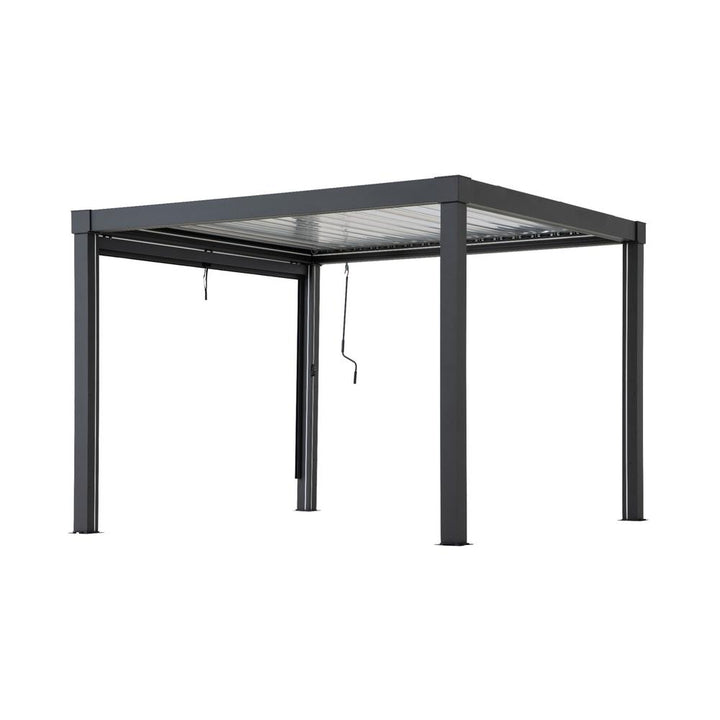 SUNJOY Matterhorn Multi Aluminium Pergola with Adjustable Rolling Screen 3m Side (1 PC) - 2.76m x 2.1m