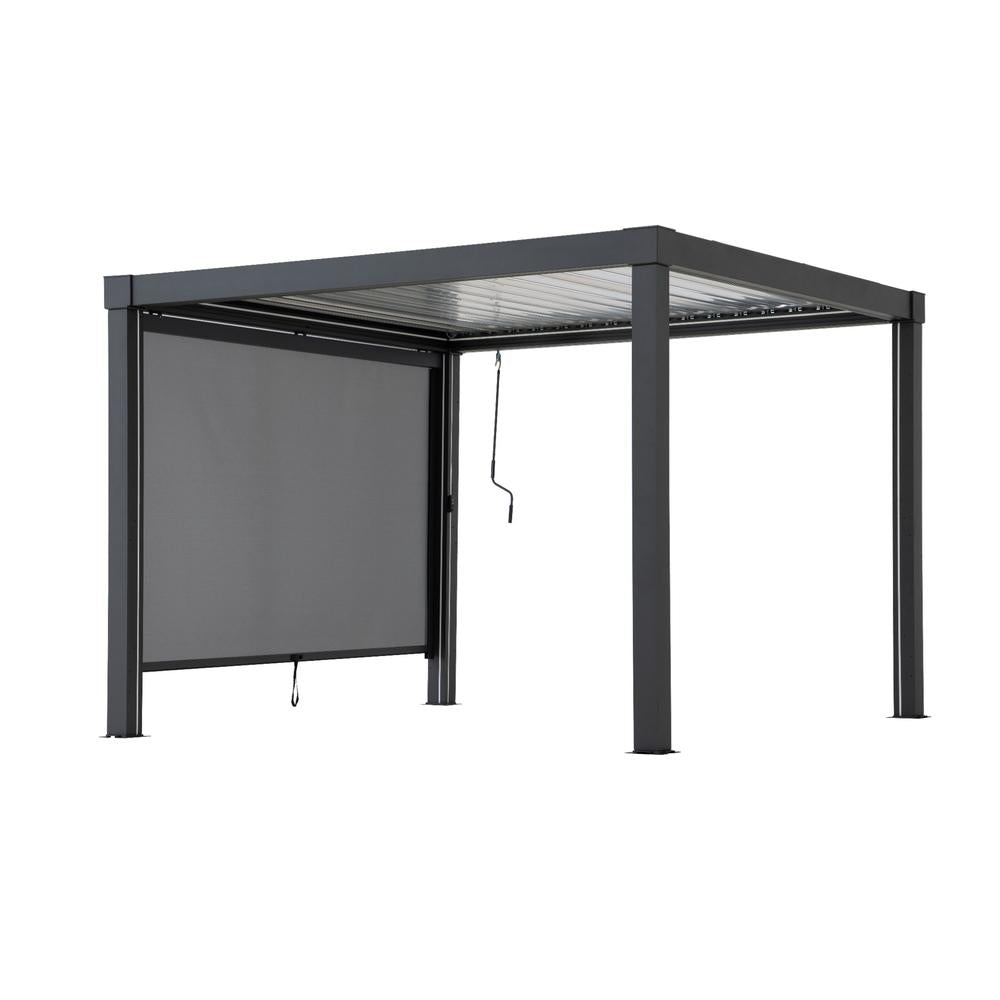 SUNJOY Matterhorn Multi Aluminium Pergola with Adjustable Rolling Screen 3m Side (1 PC) - 2.76m x 2.1m