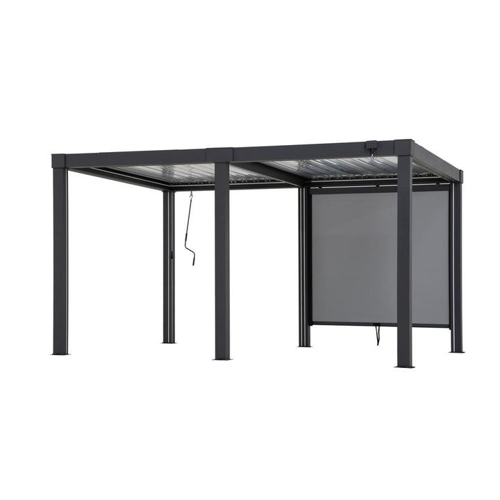 SUNJOY Matterhorn Replacement Canopy Adjustable Rolling Screen for 1.82m x 2.1m Multi Aluminium Pergola - 2m Side (1 PC)