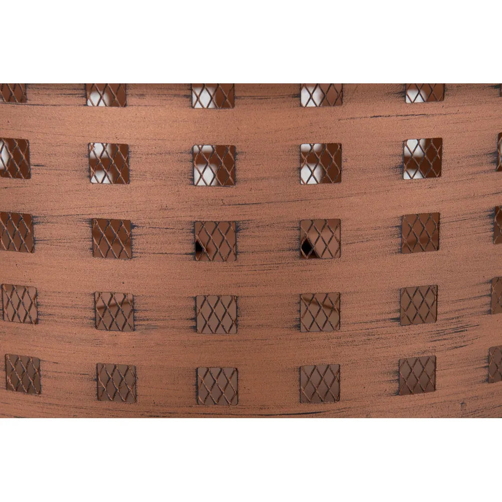 SUNJOY Outdoor Round Fire Pit with Mesh Cover Wood Burning Fire Pit TEIDE - Ø83cm 