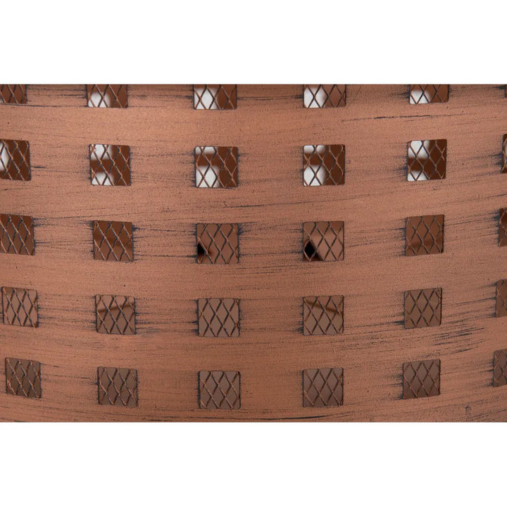 SUNJOY Outdoor Round Fire Pit with Mesh Cover Wood Burning Fire Pit TEIDE - Ø83cm 