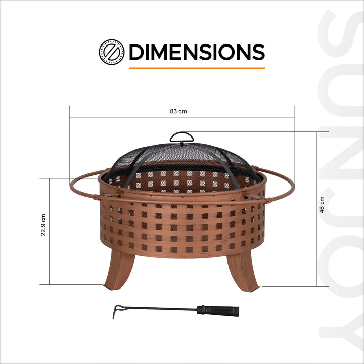 Dimensions of A301047901 fire pit