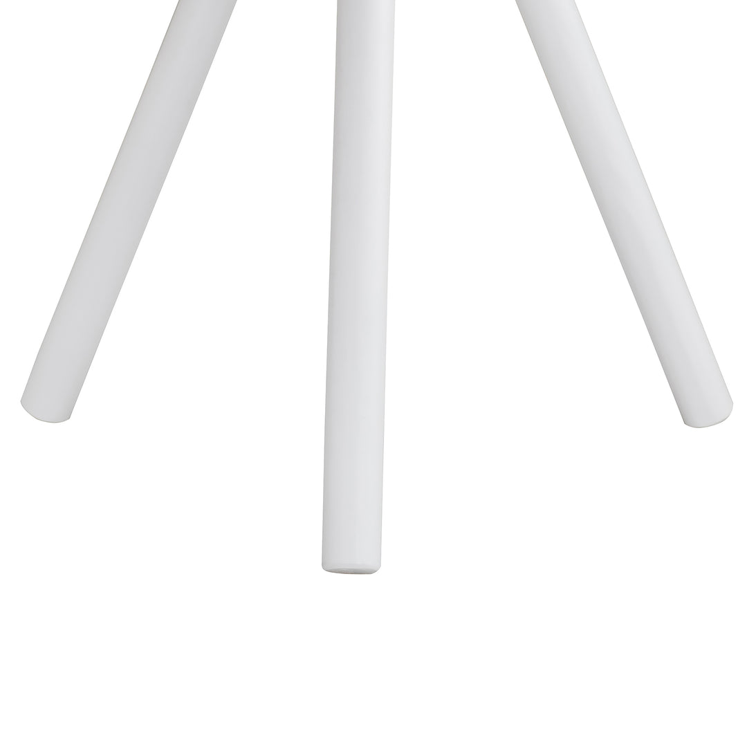SUNJOY Modern Portable End Table White Tripod Side Table