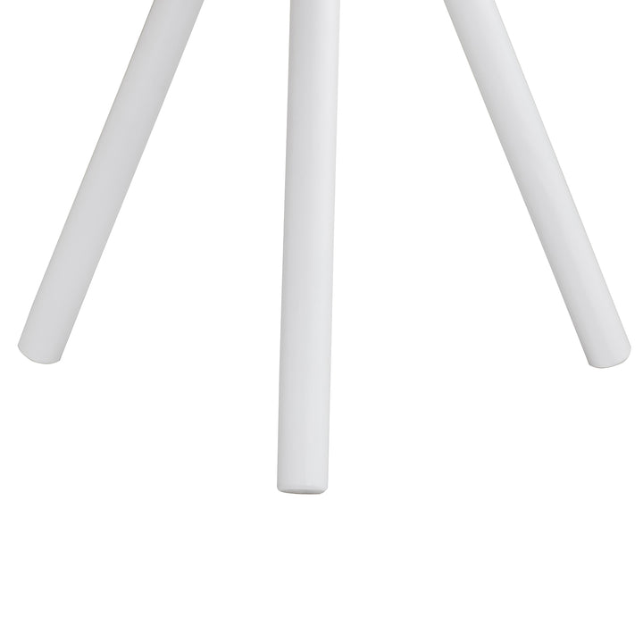 SUNJOY Modern Portable End Table White Tripod Side Table