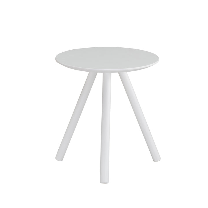 SUNJOY Modern Portable End Table White Tripod Side Table