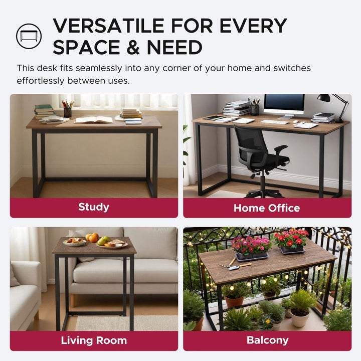 SUNJOY 1.2M Studio Space Leeden Desk Modern Design Home Office Computer Desk 