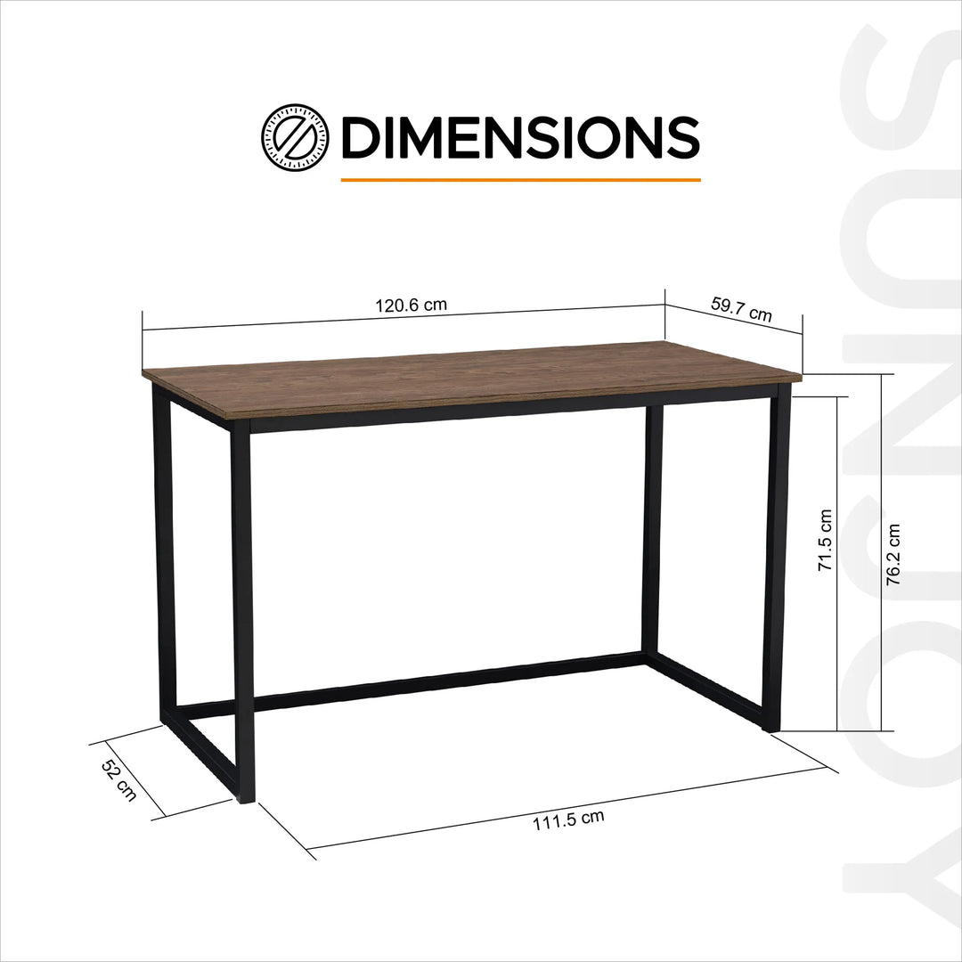 SUNJOY 1.2M Leeden Desk with Wood Grain Finish Desktop