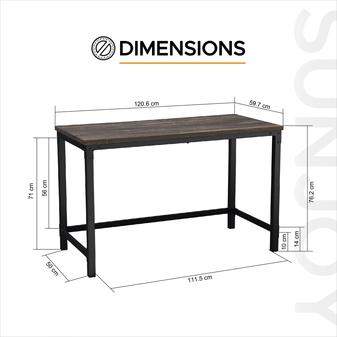 SUNJOY 1.2M Hammerstein Desk with Wood Worktop