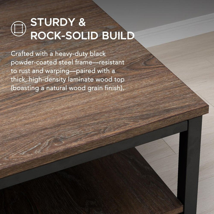 SUNJOY 1.2M Studio Space Lattimore Desk Industrial Design Home Office Computer Desk with Shelves 