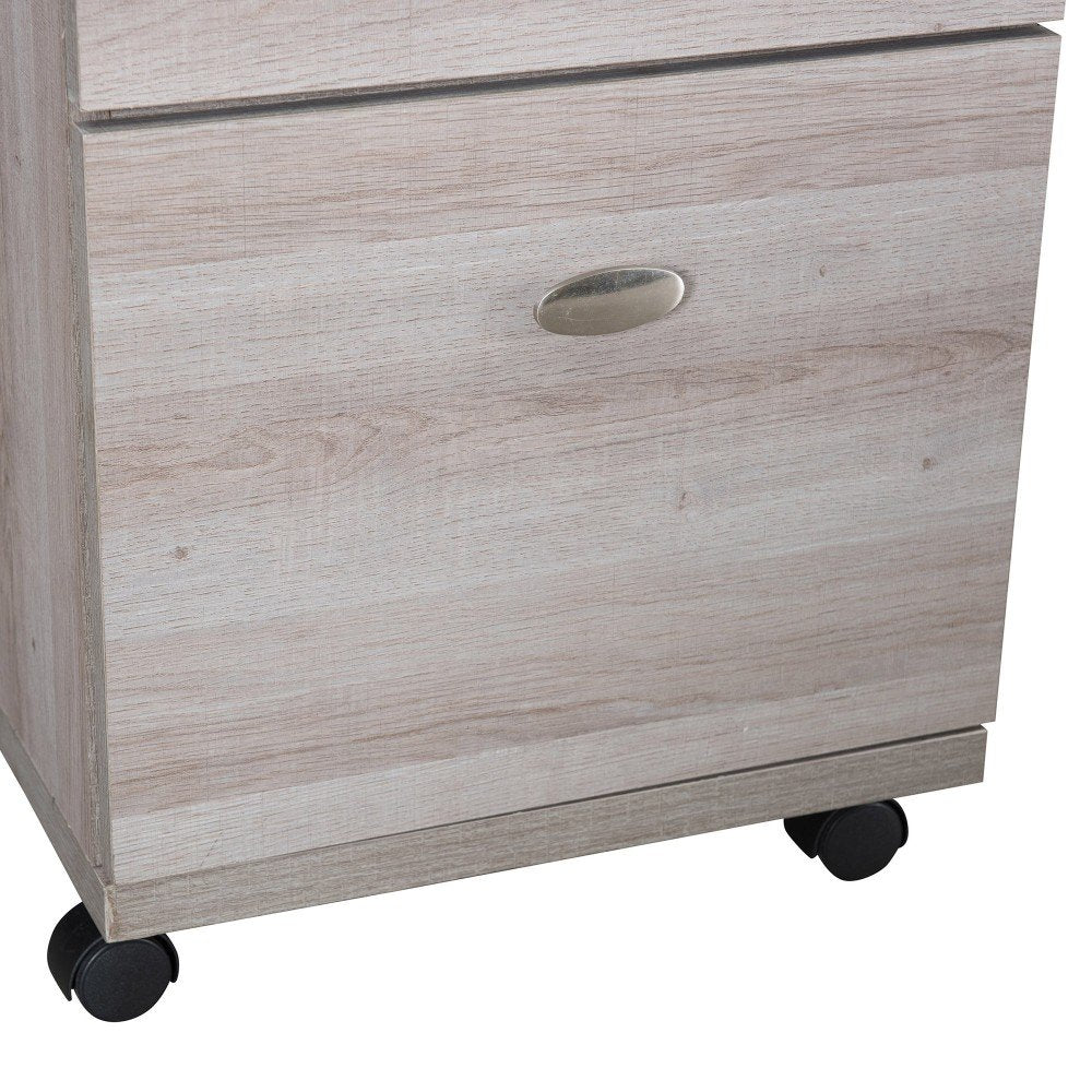 SUNJOY Studio Space Two-Drawer Mobile File Cabinet for Home and Office