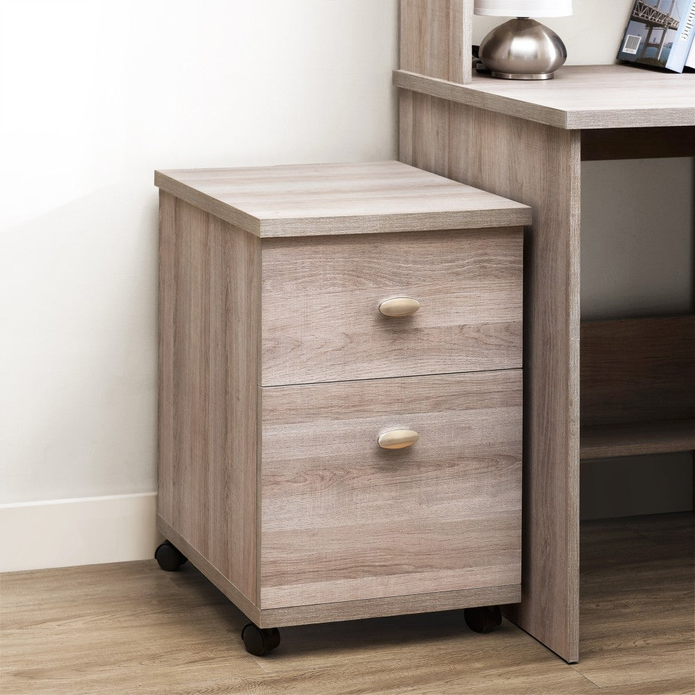SUNJOY Studio Space Two-Drawer Mobile File Cabinet for Home and Office