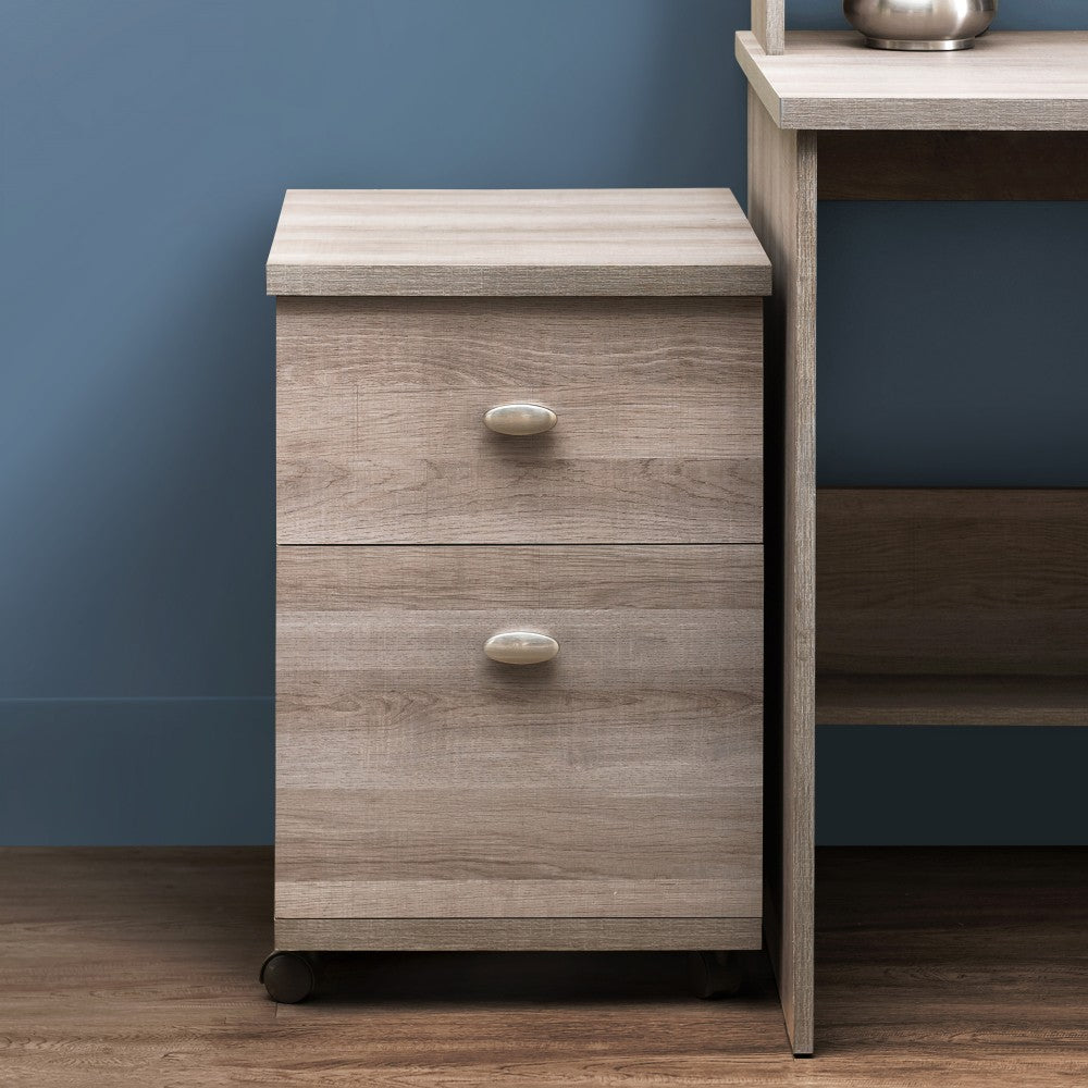 SUNJOY Studio Space Two-Drawer Mobile File Cabinet for Home and Office