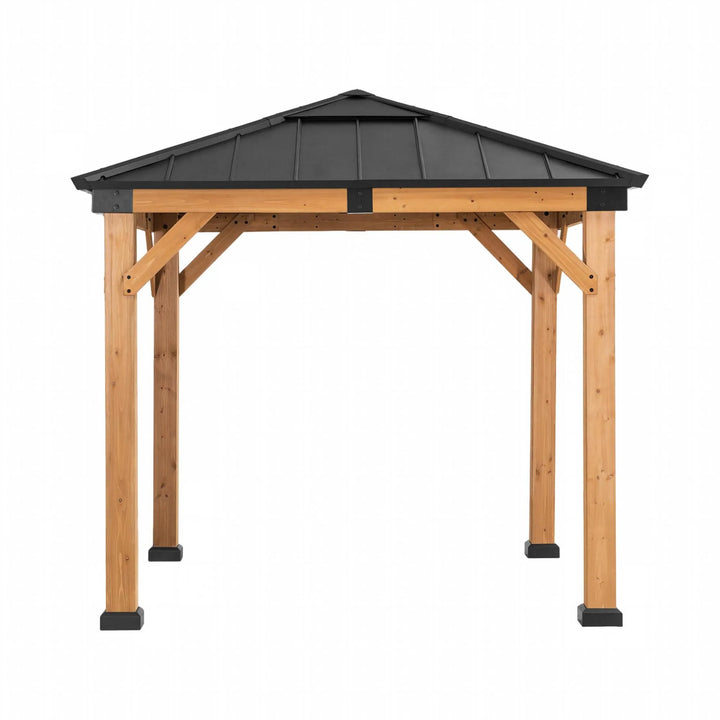 RAPI Skylight Cedar Wooden Gazebo 2.73m x 2.73m