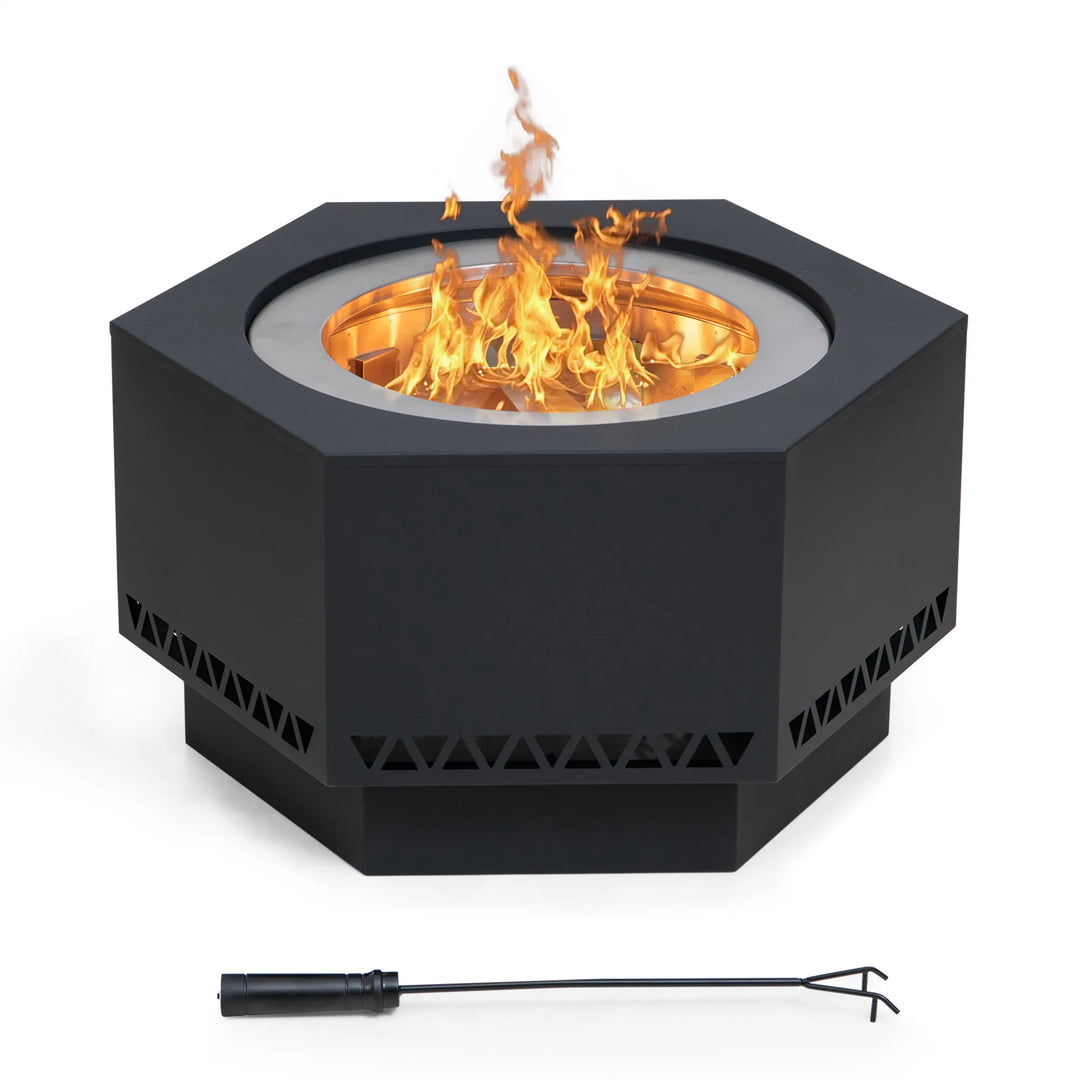 AMIATA Hexagon Smokeless Fire Pit 66cm