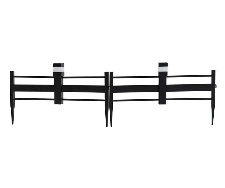 CROMWELL Solar Metal Strip Garden Fencing, 5-Pack