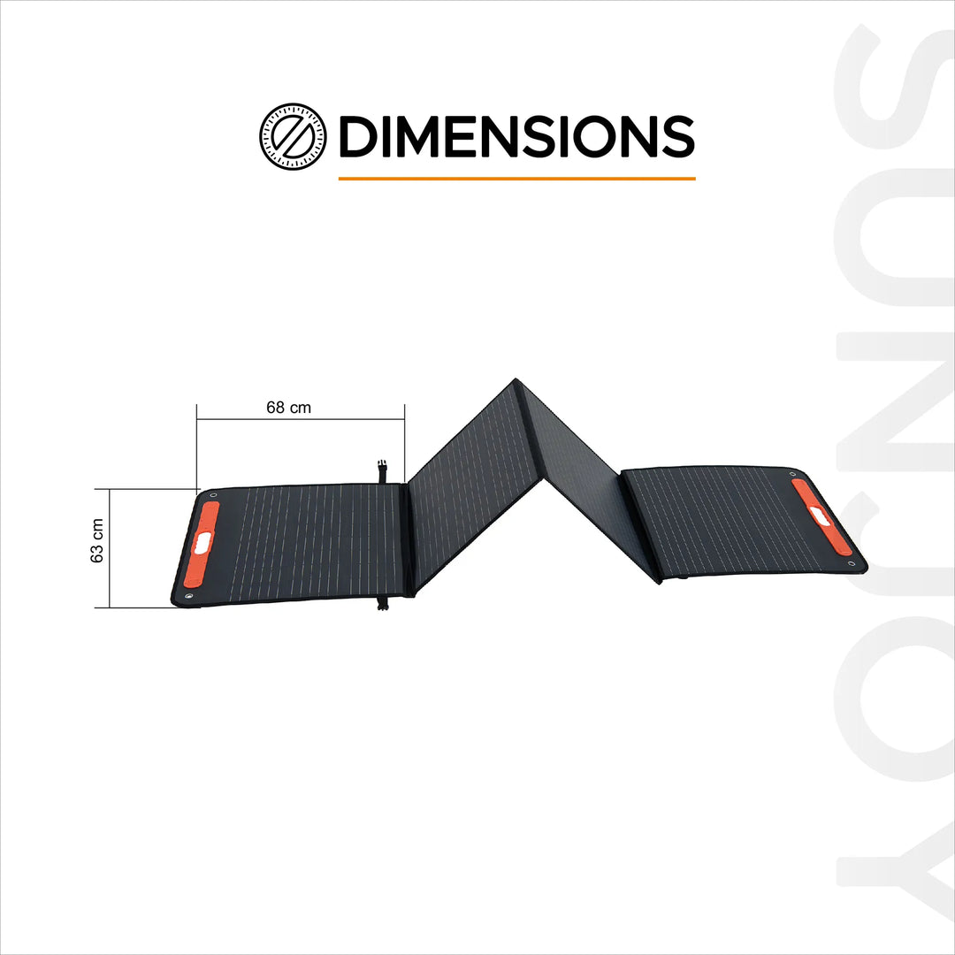 SUNJOY 226W Folding Portable Solar Panel for Air Conditioner