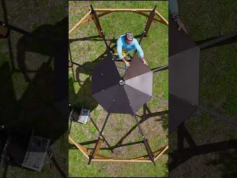 Customer Show of SUNJOY 3.95m x 3.95m Octagon Wood Cedar Gazebo